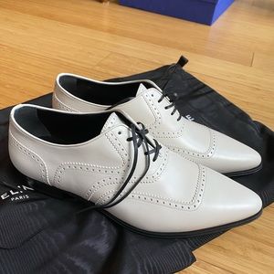 Celine BRAND NEW white leather booties